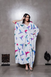 Aquarel Birds Kaftan