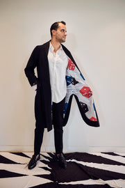 Black Dice Reversible Coat
