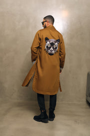 Black Panther Reversible Camel Coat