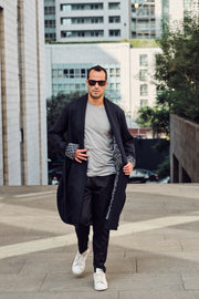 Navy Blue Reversible Coat