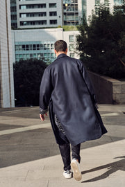 Navy Blue Reversible Coat
