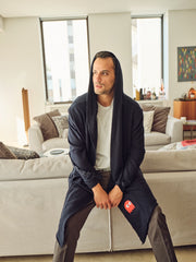 Navy Blue Unisex Hoodie