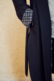 Navy Blue Reversible Coat