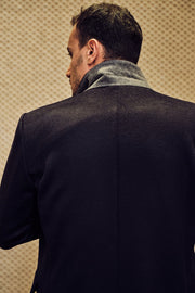 Dark Grey Cashmere Short Coat