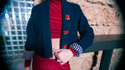 Red Rose Cropped Jacket