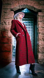 Red Double-Breasted Coat