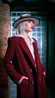 Red Double-Breasted Coat