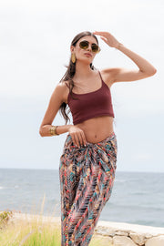 Luna Skirt with Beads Border