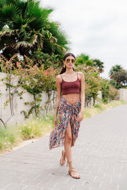 Luna Skirt with Beads Border