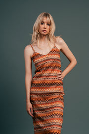 The Tribal Nude Crochet Dress