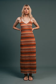 The Tribal Nude Crochet Dress