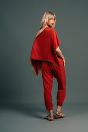 Ember Jogger Set with Beaded Border