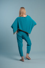 Lagoon Jogger Set with Beaded Border