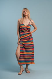 The Tribal Rainbow Crochet Dress