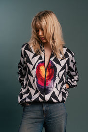 The Identity Custom Print Bomber