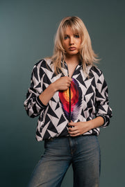 The Identity Custom Print Bomber