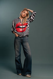 The Red Desire Custom Print Bomber