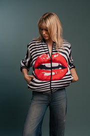 The Red Desire Custom Print Bomber