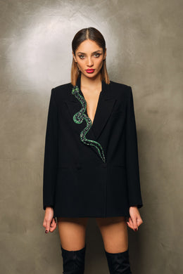 Snake Blazer Black