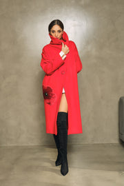 The Red Cashmere Poppy Coat
