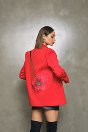 The Red Chasmere Poppy Blazer