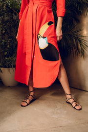 Orange Toucan Dress