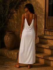 WHITE STARFISH MIDI DRESS
