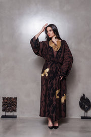 Brown Birds Kimono