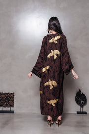 Brown Birds Kimono