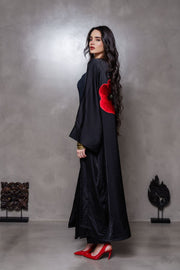 Silky Sateen Poppy Kimono