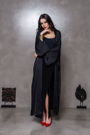 Silky Sateen Poppy Kimono