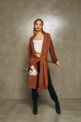 The Lilly Reversible Coat in Camel