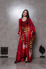 The Red Tiger Kaftan